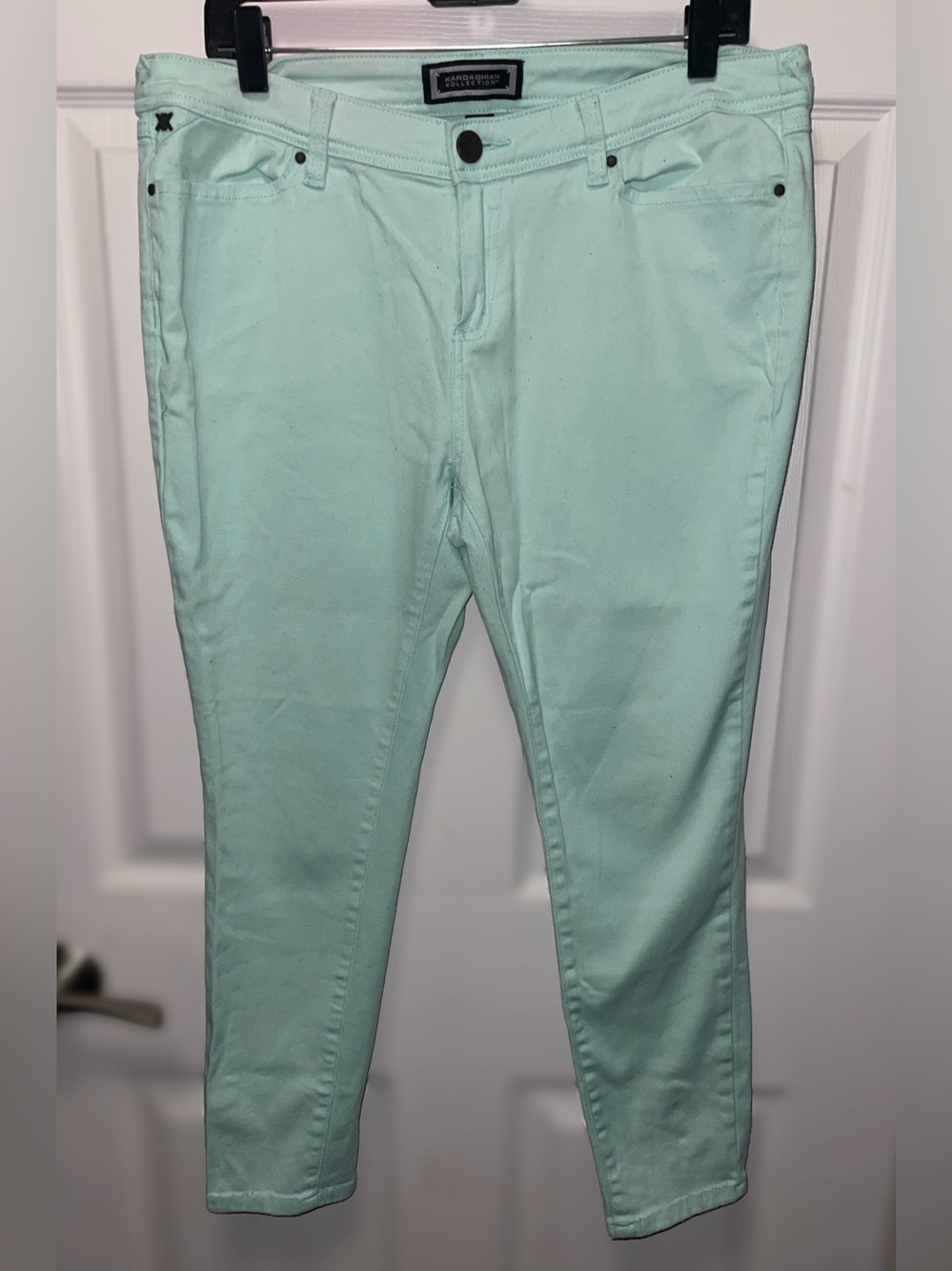Kardashian Kollection Soft Mint Skinny Jeans